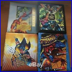 Marvel Binder Collector Album Lot 95 Fleer Ultra X-Men Spider-Man Metal Flair