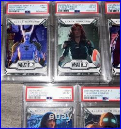 Marvel Black Diamond 2023 What IF /199 PSA graded 8-9 Mint Comic Trading cards