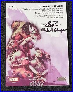 Marvel Black Order Sketch Card 1/1 By Abdul Ghofur 2022 Fleer Ultra Avengers