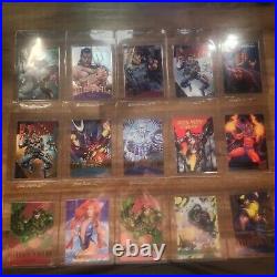Marvel Card Big Lot Of Cards 1994 1995 Metal Flair- Parallels Silvers