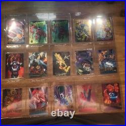 Marvel Card Big Lot Of Cards 1994 1995 Metal Flair- Parallels Silvers