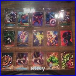 Marvel Card Big Lot Of Cards 1994 1995 Metal Flair- Parallels Silvers
