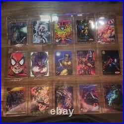 Marvel Card Big Lot Of Cards 1994 1995 Metal Flair- Parallels Silvers