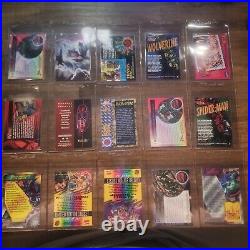 Marvel Card Big Lot Of Cards 1994 1995 Metal Flair- Parallels Silvers
