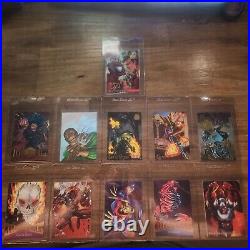 Marvel Card Big Lot Of Cards 1994 1995 Metal Flair- Parallels Silvers