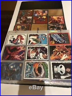 Marvel Card Collection Complete X-Men Wolverine Promo Chase With Binder 800+ Card