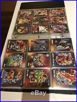 Marvel Card Collection Complete X-Men Wolverine Promo Chase With Binder 800+ Card