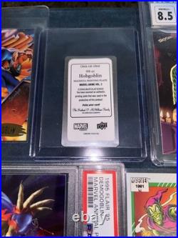 Marvel Cards 1/1 Plate Hobgoblin Green Goblin PSA CGC Metal Retro Marvel Cards Marvel Cards 1/1 Plate Hobgoblin Green Goblin PSA CGC Metal Retro Marvel Cards