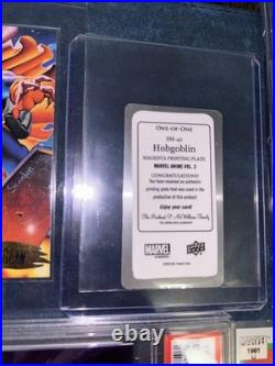 Marvel Cards 1/1 Plate Hobgoblin Green Goblin PSA CGC Metal Retro Marvel Cards Marvel Cards 1/1 Plate Hobgoblin Green Goblin PSA CGC Metal Retro Marvel Cards
