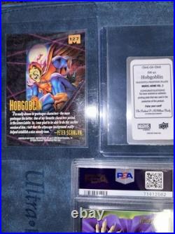 Marvel Cards 1/1 Plate Hobgoblin Green Goblin PSA CGC Metal Retro Marvel Cards Marvel Cards 1/1 Plate Hobgoblin Green Goblin PSA CGC Metal Retro Marvel Cards