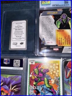 Marvel Cards 1/1 Plate Hobgoblin Green Goblin PSA CGC Metal Retro Marvel Cards Marvel Cards 1/1 Plate Hobgoblin Green Goblin PSA CGC Metal Retro Marvel Cards