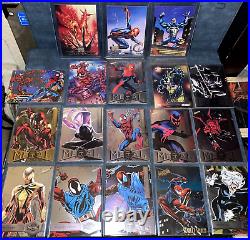 Marvel Cards Spider-Man Carnage Venom Marvel Masterpieces Metal Universe RARE