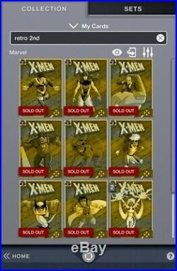 Marvel Collect Topps Digital Complete Retro X-Men Sets (1st 3rd + Awards)