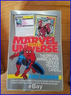 Marvel Comics Card Sealed Boxes Series 1,2,3 & 4 1990 Thru 1993 Dont Miss Out