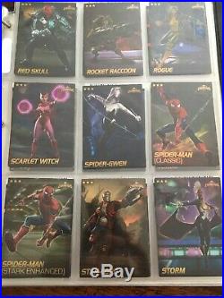Marvel Contest of Champions Dave Busters COMPLETE Card Set 75 Mixed Foil Nonfoil