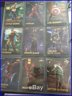 Marvel Contest of Champions Dave Busters COMPLETE Card Set Of 75 Mint Condition