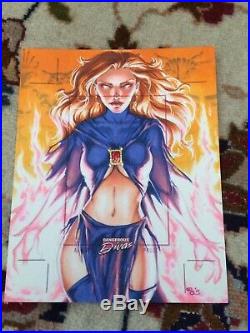 Marvel Dangerous Divas 2011 Artists Proof Goblin Queen Card Rhiannon Owens