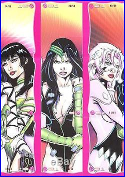 Marvel Dangerous Divas 2 Complete Ruby 90 card Parallel set numbered # /50