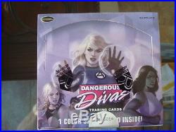 Marvel Dangerous Divas SERIES 1 Factory Sealed Box With Colored Sketch