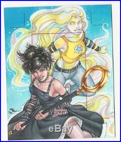 Marvel Dangerous Divas Series 1 Artist Proof Sketch Card by Rhiannon Owens 1/1