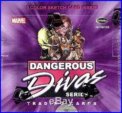 Marvel Dangerous Divas Series 2 (rittenhouse) 12 Box Case Blowout Cards