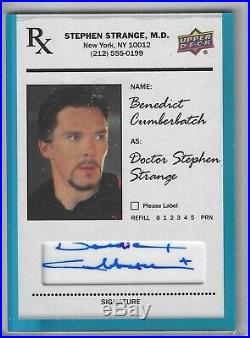 Marvel Doctor Strange Autograph Card Benedict Cumberbatch SS-BC Blue Foil SFC