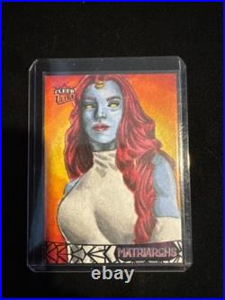 Marvel Fleer Ultra Matriarchs Mystique 1/1 Jason Christnes Sketch card