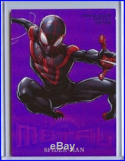 Marvel Fleer Ultra Spider-Man Purple PMG Precious Metal Gems MM50 Spider-Man /5