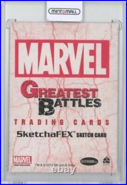 Marvel Greatest Battles Trading Cards Sketch Card