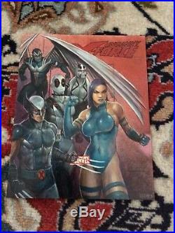 Marvel Heroes And Villains Artists Proof Sketch Card AP X-Force Charles Hall
