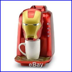 Marvel Iron Man Single Serve Coffee Maker Brewing Touch Button Fit Taller Mugs