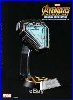 Marvel Iron Man Tony Arc Reactor MK50 11 Herz LED-Licht Modell Figur Spielzeug
