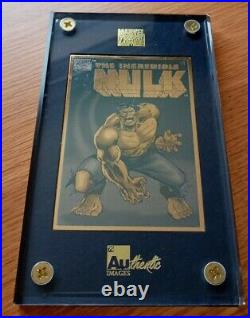 Marvel Limited Edition The Incredible Hulk 24k Gold Trading Card 1996
