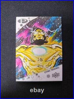 Marvel Living Tribunal 1/1 Sketch Card By Aries Melo 2021 Upper Deck PREMIER