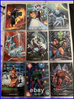 Marvel Masterpieces 1992 Complete Base Set 100 Cards Skybox Joe Jusko