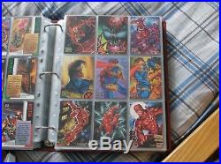 Marvel Masterpieces 1995 Master Set- Base, Emotion, Mirage, Canvas, Holoflash