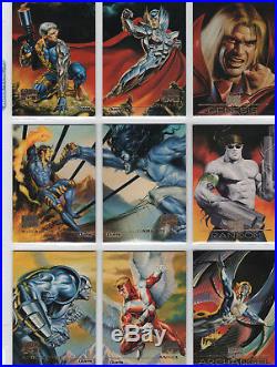 Marvel Masterpieces 1996 100 card base set plus Golden Gallery Card Set of 6