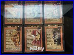 Marvel Masterpieces 1996 Gold Foil Gallery 6 Card Set Skybox