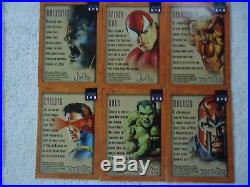 Marvel Masterpieces 1996- Set Complete 6 Gallery Cards Marvel Masterpieces 96