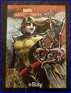 Marvel Masterpieces 2007 AP SKETCH CARD SHADOWCAT by DELIZ