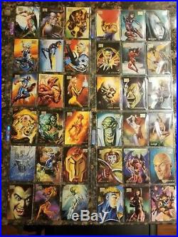 Marvel Masterpieces Fleer Skybox 1996 Boris & Julie complete 100 card base set
