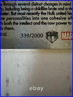 Marvel Masterpieces METAL Hulk Trading Card Joe Jusko Kickstarter Exc Ltd 2000
