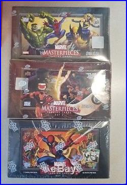 Marvel Masterpieces Set 1, 2, & 3 Sealed Boxes