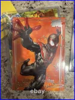 Marvel Masterpieces XL Non-Sport Card Lot 7 Cards Thanos Spider-Man