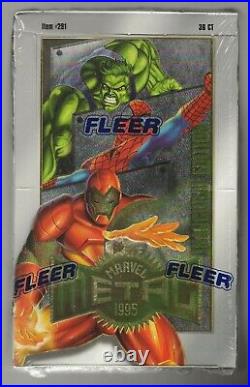 Marvel Metal 1995 Trading Card Box, Fleer