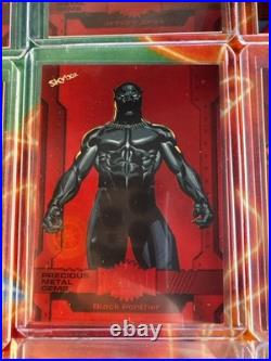 Marvel Metal Universe Avengers PMG Black Panther #108 64/100 All 9 In LoT