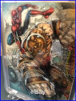 Marvel NAR! Sketch Card Premier 2012 Spider-Man Vs Juggernaut EPIC