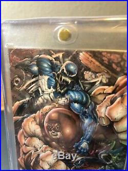 Marvel NAR! Sketch Card Venom Vs Juggernaut EPIC