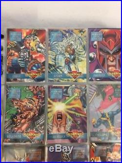 Marvel Overpower Card Game Lot HUGE lot of over 500 Cards in binder RARE