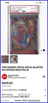 Marvel PSA 10 Graded Lot (Metal/Universe/Flair) 90's Hulk Spider-ManCarnage Doom